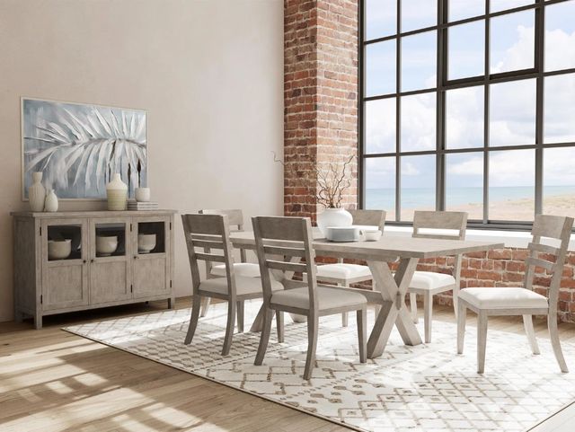 Riverside Furniture Bennett Frosted Gray Rectangle Dining Table-1