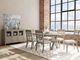 Riverside Furniture Bennett Frosted Gray Rectangle Dining Table-1