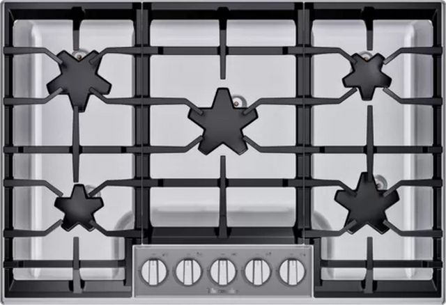 Thermador® Masterpiece® Pedestal Star® 31" Stainless Steel Natural Gas Cooktop