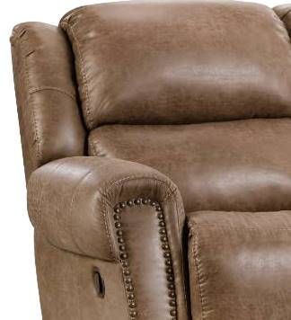 Homestretch Brown Manual Rocking Reclining Loveseat-1