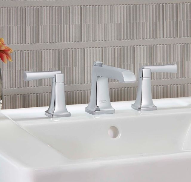 American Standard Townsend® Polished Chrome 8" Widespread 2-Handle Bathroom Faucet with Lever Handles-2