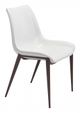 Zuo® Magnus White/Walnut Dining Chair-0