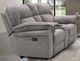 Furniture of America® Josias Light Gray Manual Reclining Loveseat-0