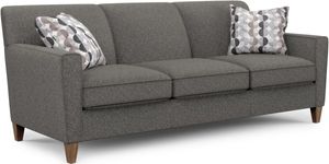 front view of the Flexsteel® Digby Dark Gray Sofa