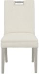 Fairfield® Customizable Pull Short Back Dining Chair with Sheer Dove Legs-1