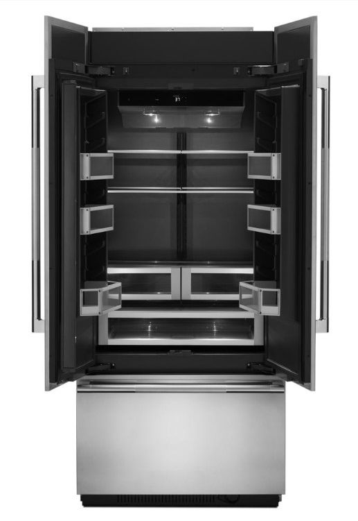 JennAir® 36 in.  20.8 Cu. Ft. Panel Ready Built In Counter Depth French Door Refrigerator-1