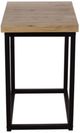 Jofran Inc. Ames Natural Chairside Table with Black Base-1