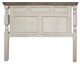 International Furniture Direct Stone White Queen Panel Bed-4