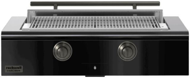 Caliber™ Rockwell Social 2-Burner Gloss Black Built-In Liquid Propane Grill with Pewter Hardware-0