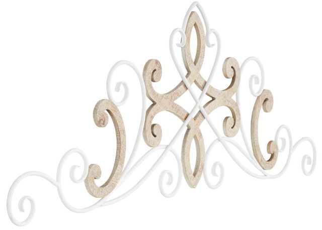 Deco Marche White Scroll Wall Decor-1