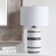 Uttermost® by David Frisch Granger White Table Lamp-5