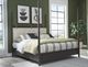 Modus Furniture Rockport Turtle Dove/Yin Eastern King Upholstered Poster Bed-1