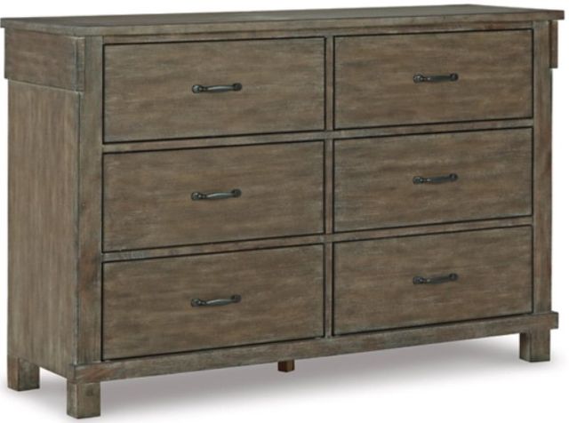Signature Design by Ashley® Shamryn 3-Piece Grayish Brown Queen Panel Bed Set-2