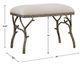 Uttermost® Lismore Off-White Small Bench-2