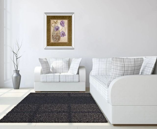 Classy Art Purple Sophistication I by Nan Mirror Framed Wall Art-2