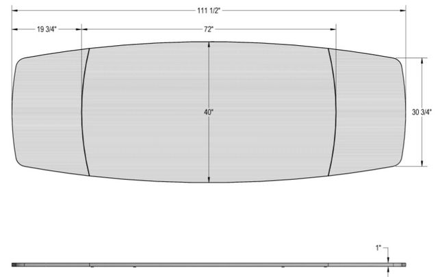 Amisco Customizable Amelia 112" Rectangular Dining Table-3