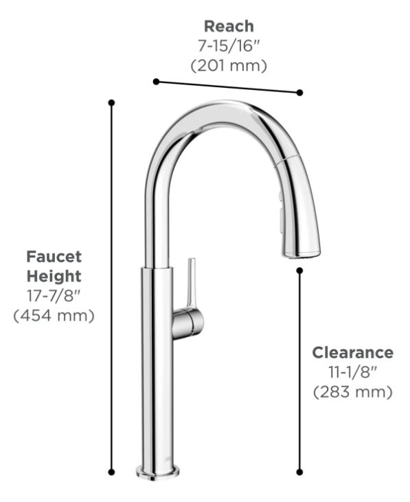 American Standard Studio® S Brushed Cool Sunrise Pull-Down Dual Spray Kitchen Faucet-2