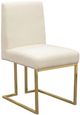 Diamond Sofa® Skyline 2-Piece Brushed Gold/Cream Dining Chair Set-0