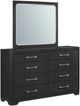 Najarian Furniture Loft 3-Piece Black King Storage Panel Bedroom Set-2