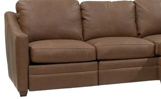 Cozy Life L9 Brown Leather Power Reclining Left-Arm Facing Corner Sofa Sectional