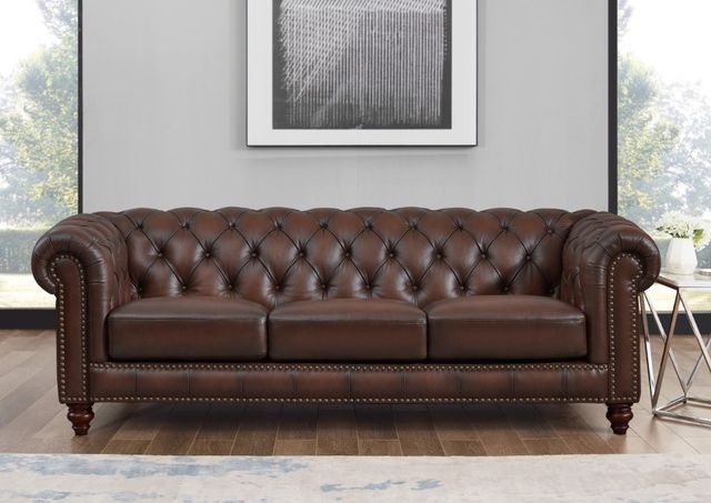 Hydeline® Alton Bay Caramel Brown Sofa-2