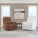 Flexsteel® Customizable Refined Leather Power Swivel Gliding Recliner-2