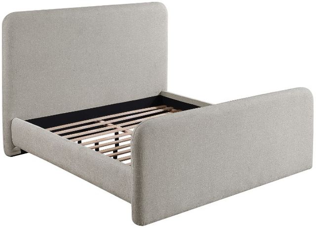 Coaster® Wren Gray King Upholstered Panel Bed-1