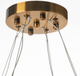 A & B Home Bronze/Clear Large Chandelier-3
