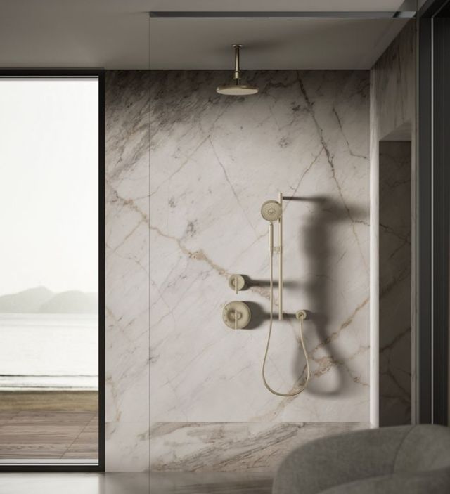 KOHLER® Statement® Vibrant Brushed Bronze 2.5 GPM Open Rain Iconic Single-Function Rainhead-2