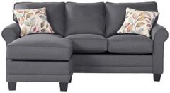 Hughes Furniture® Jitterbug Gray Sofa Chaise