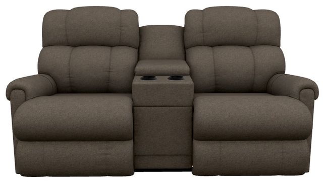 La-Z-Boy® Pinnacle Java Power Wall Reclining Loveseat with Console and Headrest-1