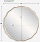 Uttermost® Aneta Aged Gold Large Round Mirror-2