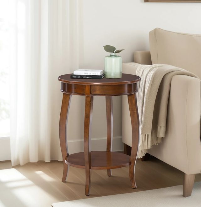 Powell® Rainbow Hazelnut Side Table-1