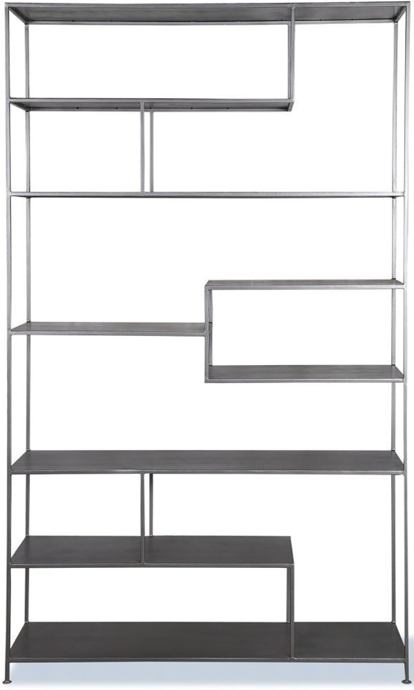 Parker House® Crossings Serengeti Sandblasted Fossil Grey Bookcase-1