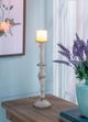 A & B Home White Candlestick -4