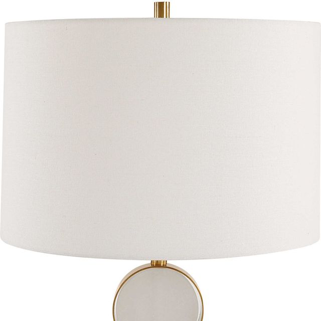 Uttermost® Three Rings Brushed Brass Table Lamp-3