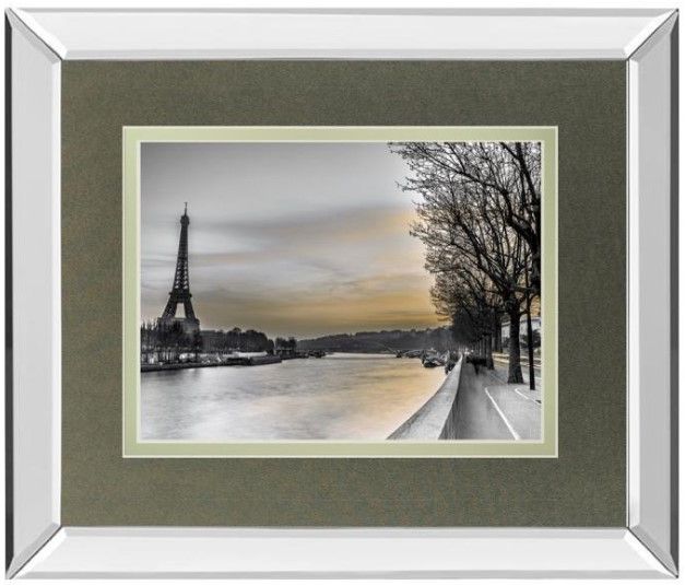 Classy Living Assaf Frank River Seine And The Eiffel Tower Wall Art-0