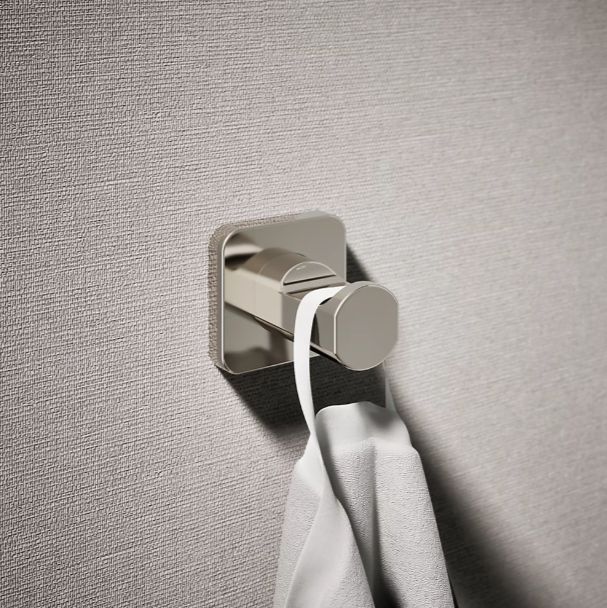 KOHLER® Parallel® Vibrant Polished Nickel Robe hook-1
