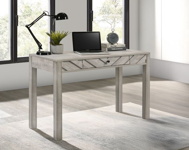 Crown Mark Valor Antique White Writing Desk-1