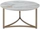 ACME Furniture Zaidee White Coffee Table with Champagne Base-3