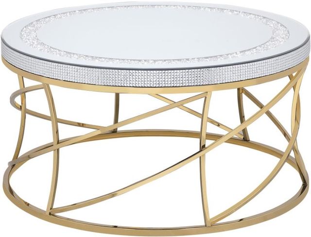 Coaster® Elise Gold Coffee Table-0