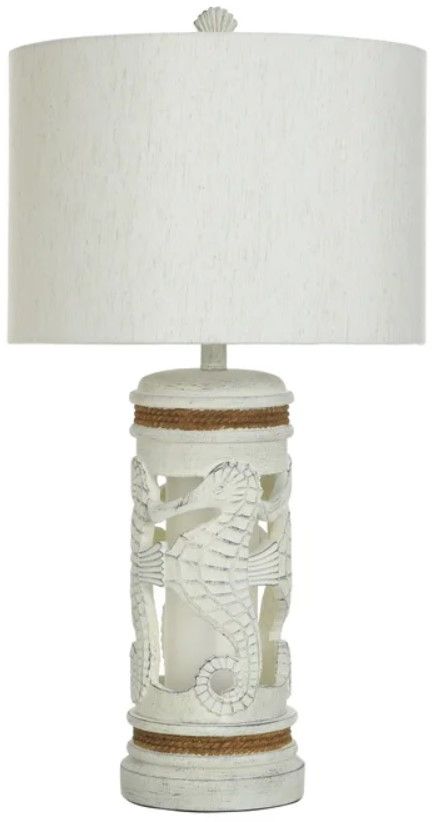 StyleCraft Main Sail White/White Table Lamp-0