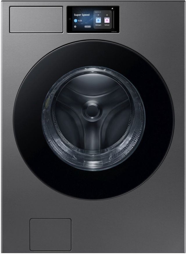 Samsung Dark Steel Front Load Washer & Electric Dryer Laundry Pair-1