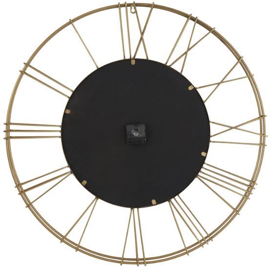 Deco Marche Gold Open Frame Wall Clock-2