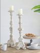 A & B Home Magnesia White Candle Holder-2