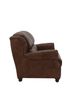 Soft Line 7863 Chocolate All Leather Loveseat-3