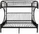 ACME Furniture Eclipse Black Twin XL Over Queen Futon Youth Bunk Bed-3