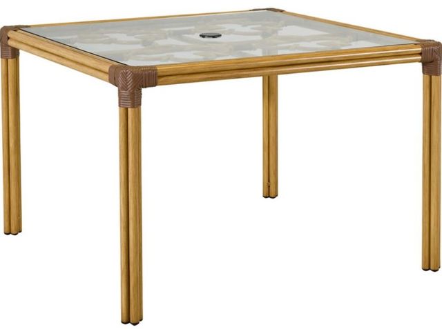 Lane Venture® Mimi by Celerie Kemble Raffia 45" Square Dining Table-0