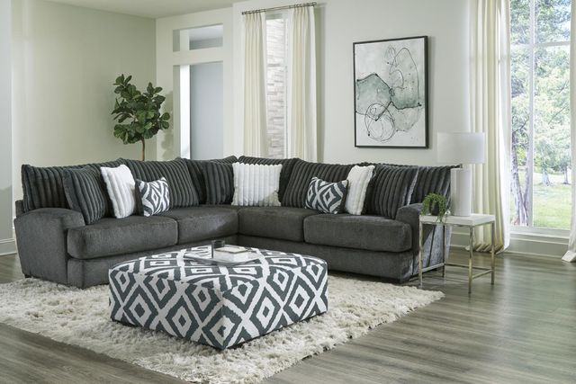 Albany Industries 2-Piece Tweed Gunmetal Sectional-1