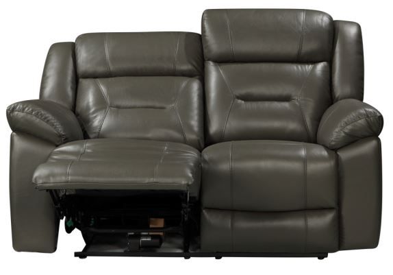 New Classic® Home Furnishings Sebastian Gray Loveseat with Dual Recliner-2